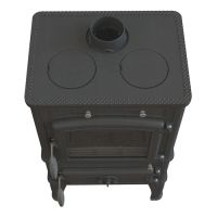 Лот: 16953176. Фото: 2. Чугунная отопительная печь-камин... Тепловое оборудование, климат