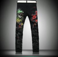 Лот: 7371008. Фото: 2. Джинсы новые с цветным принтом. Мужская одежда