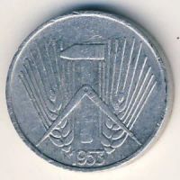 Лот: 8813236. Фото: 2. Германия 1 пфенниг 1953 года ГДР... Монеты