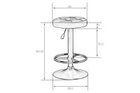 Лот: 23667231. Фото: 4. Барный табурет DOBRIN Bruno Black. Красноярск