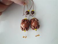 Лот: 772467. Фото: 2. Изделия из полимерной глины серьги... Ювелирные изделия, бижутерия, часы