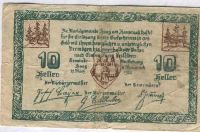 Лот: 1416865. Фото: 2. Австрия. Нотгельд. 10 геллер 1920г... Банкноты