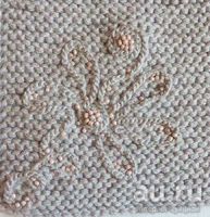 Лот: 18090399. Фото: 2. Вязаный шарф-манишка. Вышивка... Одежда и аксессуары