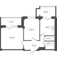 Лот: 25000717. Фото: 13. Продам 2-комн. кв. 50 кв.м. Красноярск...