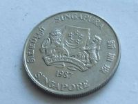 Лот: 7761885. Фото: 4. Монета 20 цент Сингапур 1987 герб... Красноярск