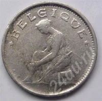 Лот: 216770. Фото: 2. Бельгия. 50 сантим 1922г. Монеты