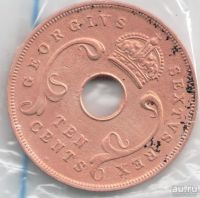 Лот: 13056889. Фото: 2. Британская Восточная Африка 10... Монеты