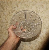 Лот: 21395675. Фото: 7. Большая хрустальная ваза на ножках...