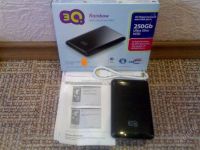 Лот: 1041914. Фото: 3. Внешний HDD 3Q 250GB 5400rpm... Компьютеры, оргтехника, канцтовары