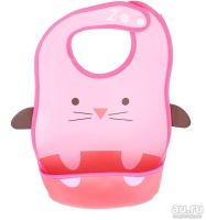 Лот: 8489259. Фото: 2. Слюнявчик с карманом "Лисичка". Кормление и уход, гигиена