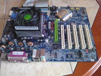 Лот: 4166637. Фото: 2. Gigabyte GA-K8NS + AMD athlon... Комплектующие