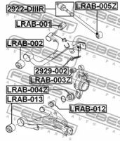 Лот: 25870168. Фото: 2. Сайлентблок задней цапфы FEBEST... Автозапчасти