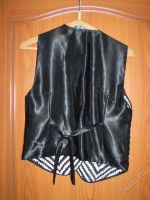 Лот: 36392. Фото: 2. жилетка черно-белая! размер XXL...