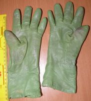 Лот: 4986473. Фото: 2. перчатки кожаные зеленые р-р 7. Аксессуары