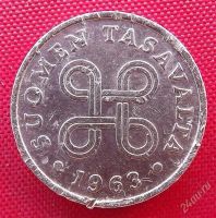 Лот: 2580054. Фото: 2. (№2326) 1 пенни 1963 (Финляндия... Монеты