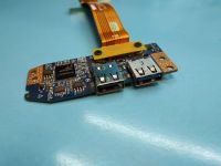 Лот: 18316549. Фото: 3. Б/У плата с разъемами USB на шлейфе... Компьютеры, оргтехника, канцтовары