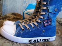 Лот: 2575294. Фото: 2. Кеды высокие джинсовые новые на... Женская обувь