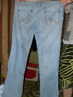 Лот: 998300. Фото: 2. Светлые джинсы - размер 46. Женская одежда