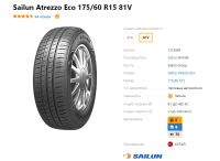 Лот: 20022121. Фото: 6. шины 175/60 R15 Sailun Atrezzo...