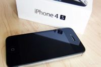 Лот: 6041460. Фото: 3. Айфон 4s, Iphone 4s, 16 Гб (черный... Красноярск