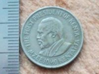 Лот: 10889579. Фото: 2. Монета 50 цент Кения 1969 портрет... Монеты