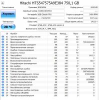 Лот: 24969479. Фото: 3. HDD Жесткий диск 750Gb/Hitachi... Компьютеры, оргтехника, канцтовары