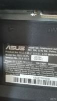 Лот: 13437541. Фото: 3. Монитор ASUS VW224. Работает нестабильно... Компьютеры, оргтехника, канцтовары