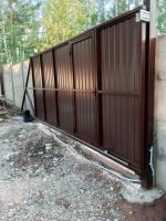 Лот: 20631395. Фото: 6. Забор, Откатные ворота, Распашные...