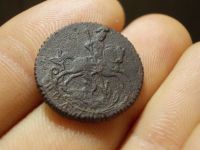Лот: 16974293. Фото: 7. R-1 ! Очень редкая Полушка 1758...