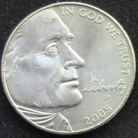 Лот: 6315131. Фото: 2. США 5 центов 2005г = вид на океан. Монеты