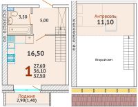 Лот: 11132658. Фото: 6. Продам классную Студию 37,5м2...