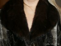 Лот: 4669708. Фото: 3. Шуба мутоновая с норковым воротником... Одежда, обувь, галантерея