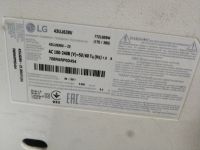 Лот: 19408802. Фото: 3. N150 Телевизор LG 43uj639v Плата... Бытовая техника