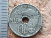 Лот: 11374791. Фото: 2. Монета 10 лепт Греция 1912 сова... Монеты