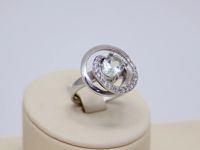 Лот: 14755738. Фото: 2. СЕРЕБРЯНОЕ КОЛЬЦО С ЗЕЛЕНЫМ АМЕТИСТОМ... Ювелирные изделия, бижутерия, часы