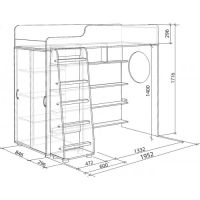 Лот: 3306404. Фото: 2. Детская кровать-чердак Л-5. Цвет... Детская мебель
