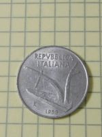 Лот: 9666746. Фото: 2. Монета Италия 10 лир, 1953. Монеты
