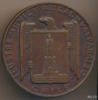 Лот: 16343084. Фото: 2. Чили 1961 Медаль Муниципалитет... Значки, медали, жетоны