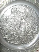 Лот: 15833859. Фото: 4. Винтажные настенные тарелки олово... Красноярск