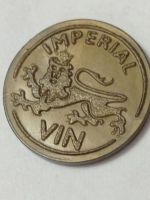 Лот: 19681654. Фото: 2. Жетон винный. 1 империал 1977... Значки, медали, жетоны