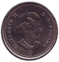 Лот: 8949600. Фото: 2. Канада 25 центов 2011 года. Канадский... Монеты