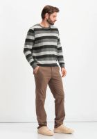 Лот: 23536218. Фото: 10. Джемпер с круглым воротом в полоску