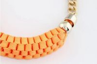 Лот: 4191029. Фото: 2. Колье неоновое оранжевое!. Ювелирные изделия, бижутерия, часы