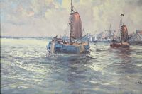 Лот: 17233831. Фото: 3. Парусные лодки. Морской пейзаж... Коллекционирование, моделизм