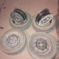 Лот: 10527479. Фото: 2. Колёса на 14 Dunlop sp winter... Шины, Диски