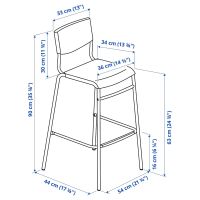 Лот: 17460262. Фото: 8. Стул барный IKEA Икеа Стиг, 63...