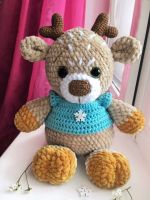 Лот: 12595028. Фото: 4. Плюшевый оленёнок.