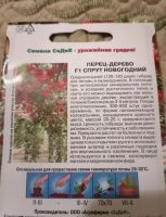 Лот: 25028844. Фото: 2. Перец дерево Спрут новогодний... Комнатные растения и уход