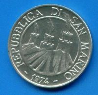 Лот: 8857871. Фото: 2. Сан Марино 10 лир 1974 ФАО. Монеты