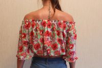 Лот: 7841565. Фото: 3. Новый шифоновый топ Bershka. Одежда, обувь, галантерея